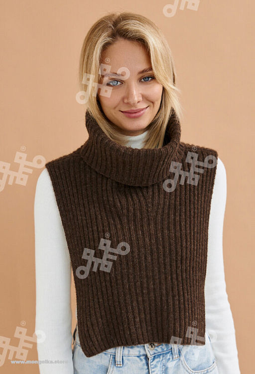 Воротник из 100% монгольской шерсти (арт. 05128) - Тод оймс ххк фото 4