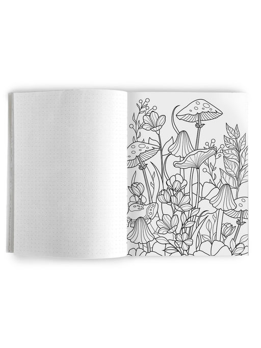 Ежедневник-Смэшбук раскраска антистресс А5, 80 листов Мечты. 8 марта