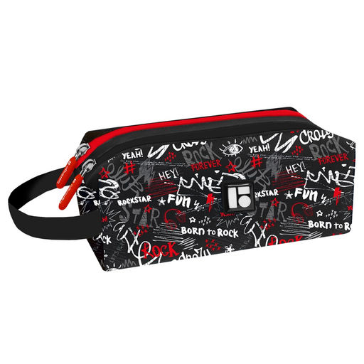 Пенал мягкий 2 отд. Berlingo "Rockstar", 200*80*90 (BR-PM-050501) полиэстер