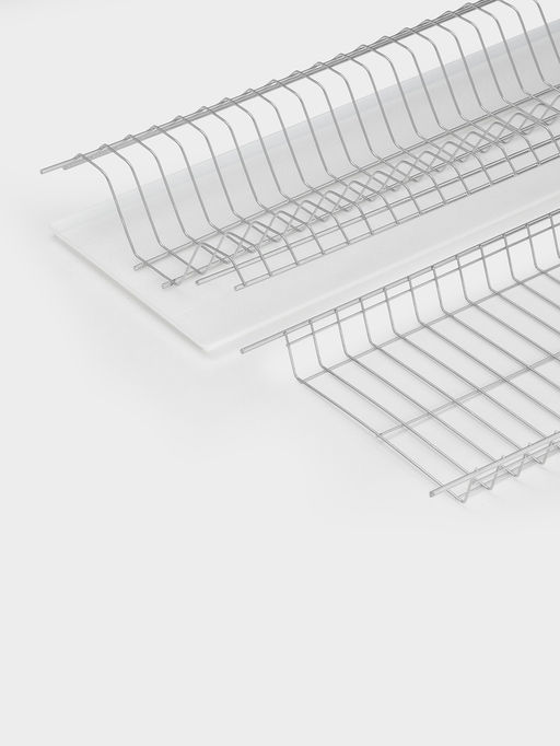 Сушилка для посуды с поддоном для шкафа 60 см, 56.5×25.6 см, хром