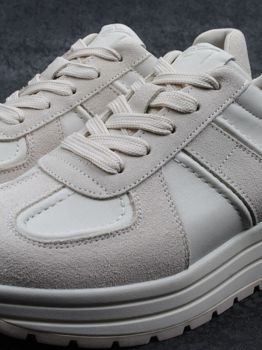 03-A1020-2 LT. BEIGE Кроссовки женские (натуральная кожа, натуральная замша)