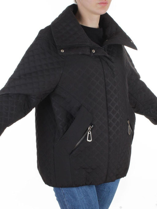 BM8819 BLACK Куртка демисезонная женская (50 гр. синтепон)