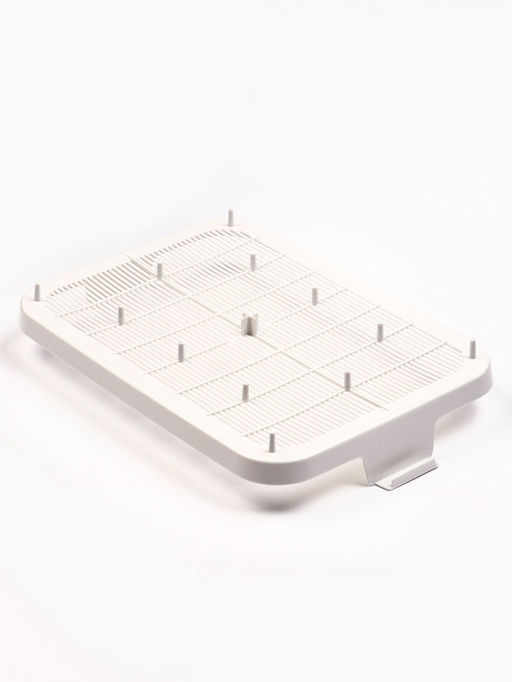 Туалет «Белла мини» для кошек, с сеткой, 35×26×6 см, Серый