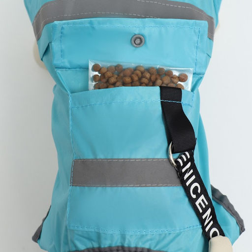 Комбинезон для собак, демисезонный с козырьком, размер 3ХL (ДС 50, Ог 67, ОШ 51 см), голубой 93812 - Simaland фото 7