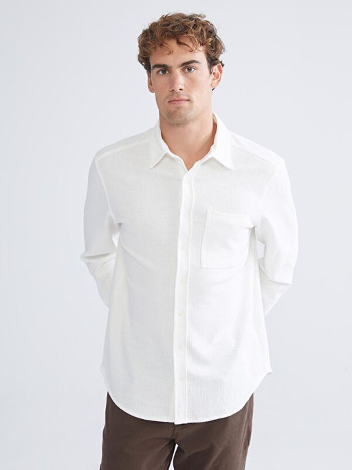 Regular Fit Uzun Kollu Erkek G?mlek