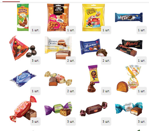 Сладкий мир 2500 г. картон  фото 3