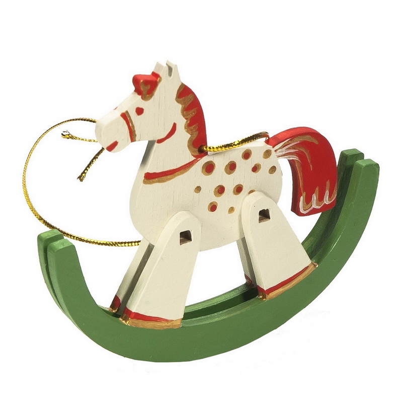 Елочные игрушки - Лошадка на качалке 1013 - Idh фото 2