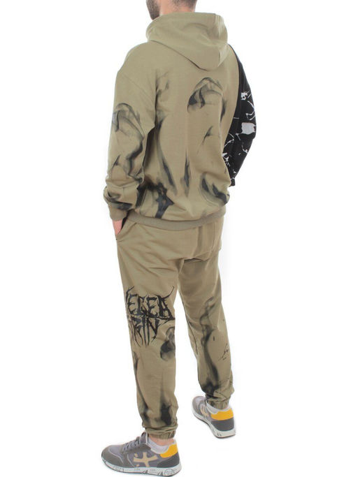 2608/7325 GREEN Костюм спортивный мужской (75% хлопок, 20% полиэстер, 5% спандекс)