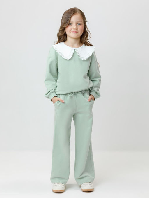 КР 400689/дымчатый нефрит к547 брюки для дев