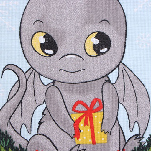 Полотенце Доляна Рождественский дракон 28х46 см, 100% хл, рогожка 164 г/м2  фото 3