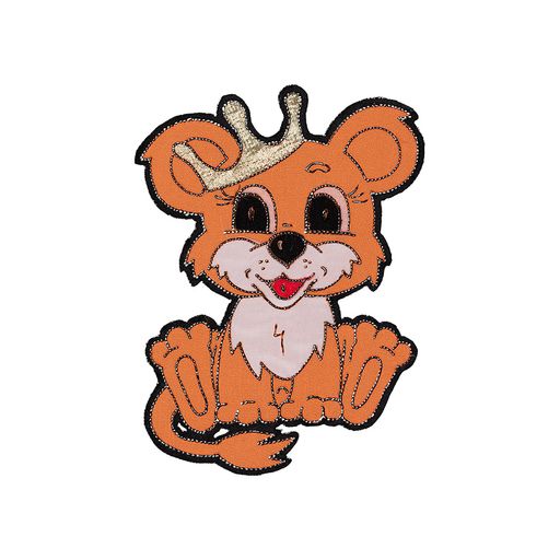 Термоаппликация BLITZ №7 12 шт 7-01 львенок в короне 10х7.5 см