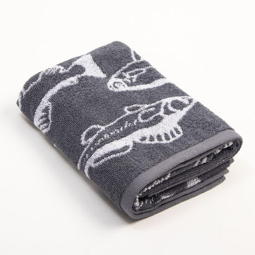 Полотенце махровое Этель «Лучший рыбак», 50×90 см, 100% хлопок, 420 г/м², серое