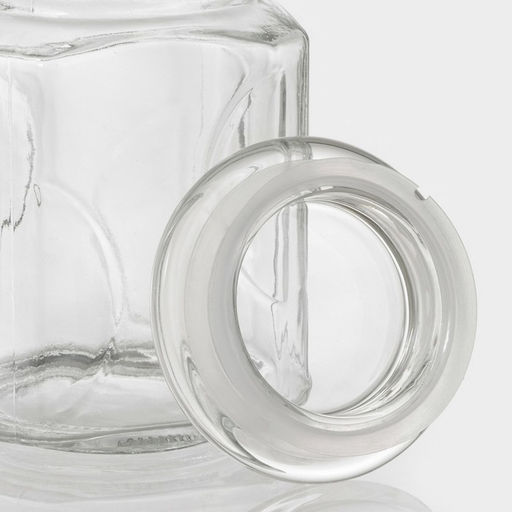 Банка для сыпучих продуктов «Лорд», 750 мл, 9.5×14.5 см, стекло, прозрачная