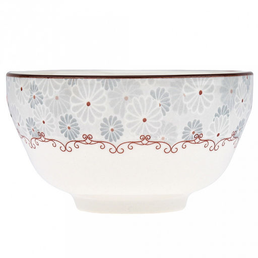 "Классика" Пиала фарфоровая 500мл, д12,6х7,1см, с деколью, отводка (Китай)