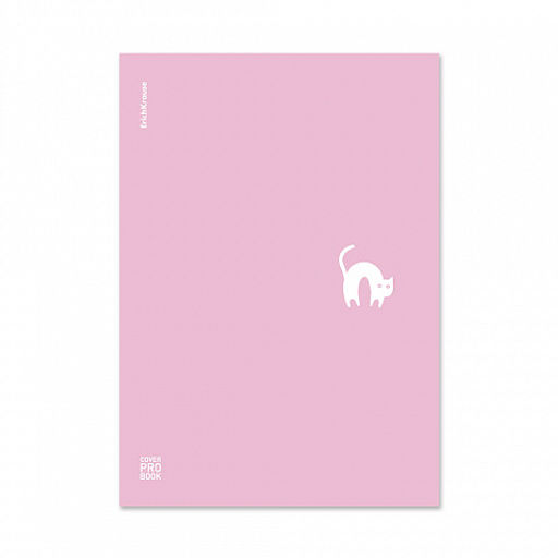 Цена за 3 шт. Тетрадь общая ученическая с пластиковой обложкой на скобе ErichKrause Brave cats, фиолетовый, А4, 48 листов, клетка_MIX-PACK фото 3