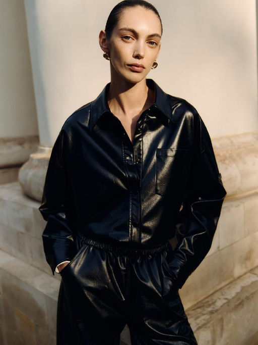 Рубашка женская 12411-33047 black - Eleganzza фото 8