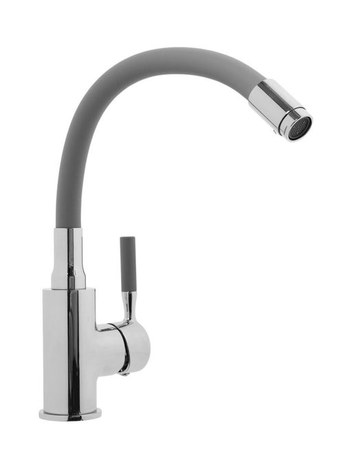 Смеситель для кухни с силиконовым изливом и гайкой, A9890T-2.