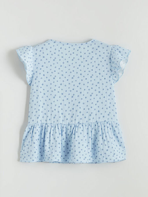 V Yaka ?i?ekli M?slin K?z ?ocuk G?mlek