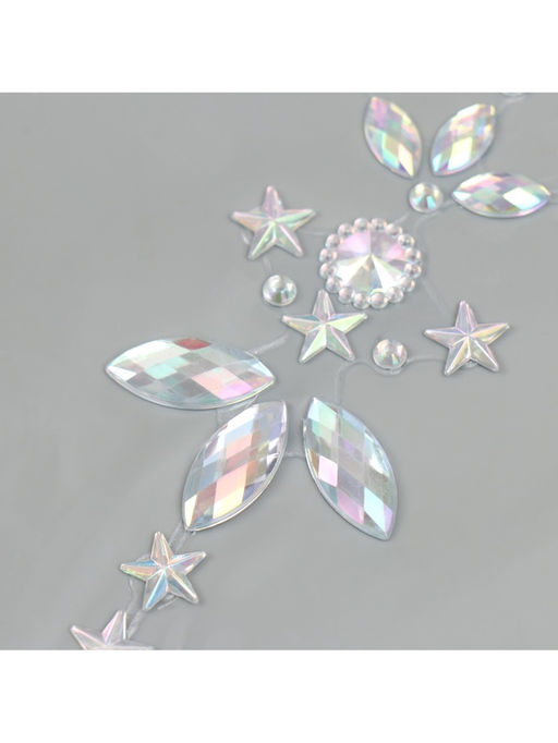 Наклейка - стразы на волосы Венец, в причёску, 26.5?13 см