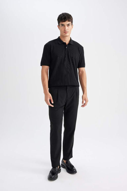 Новая футболка-поло стандартного кроя с короткими рукавами - Defacto фото 2