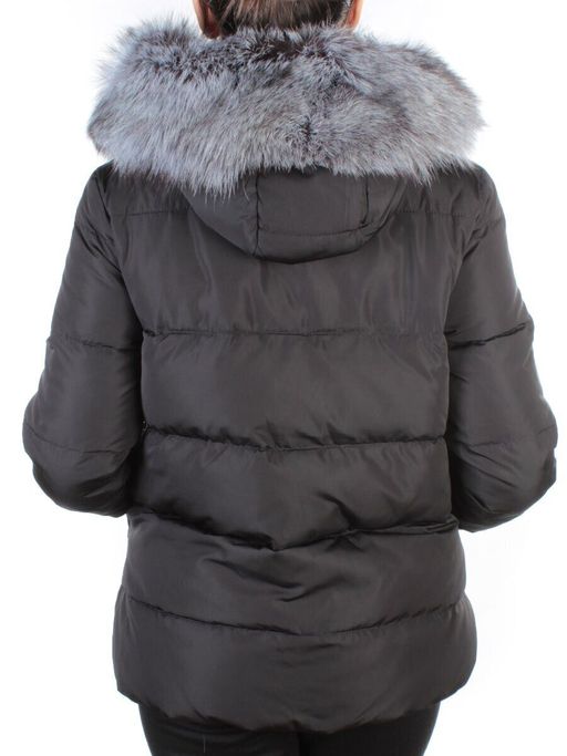 15133 BLACK Куртка зимняя женская (200 гр. холлофайбера) - Fashion фото 4