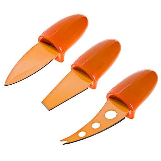 24188-1 Ножи для сыра 3шт ОРАНЖЕВ МВ(х72) - Mayer&boch фото 2