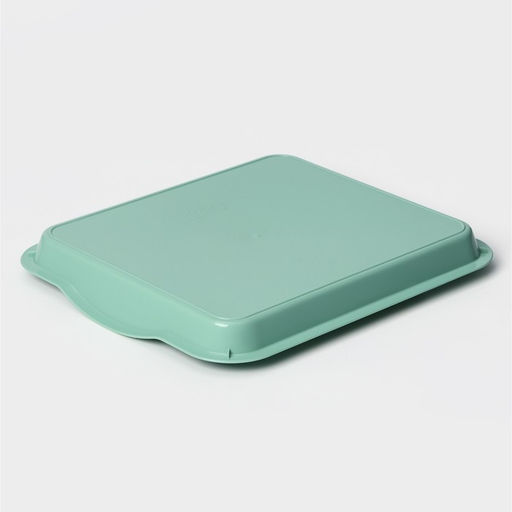 Поднос пластиковый IDEA, 25×29×3.2 см, пластик, бирюзовый