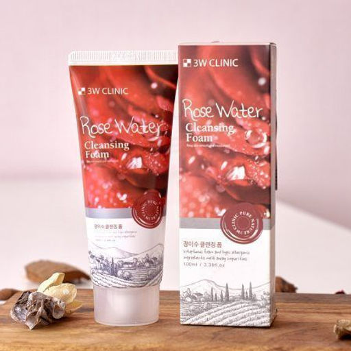 3W Clinic Пенка для умывания с розовой водой - Rose water foam cleansing, 100мл - Buro фото 2