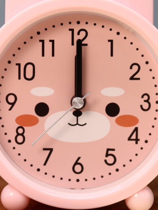 Часы-будильник "Bunny", pink (13,5х10,4 см)