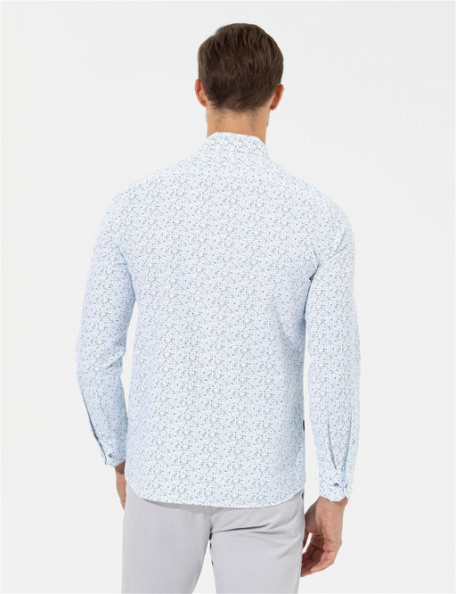 Lacivert Slim Fit Uzun Kollu G_mlek - Pierre cardin фото 5