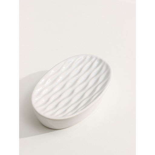 Набор аксессуаров для ванной комнаты Доляна Течение, 4 предмета, дозатор 350 мл, мыльница, два стакана 300 мл, белый  фото 8