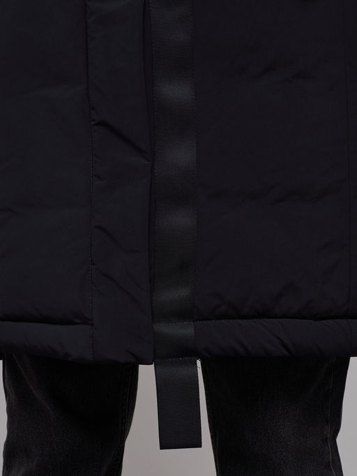 Пальто утепленное молодежное зимнее женское черного цвета 59018Ch - Mtforce фото 16