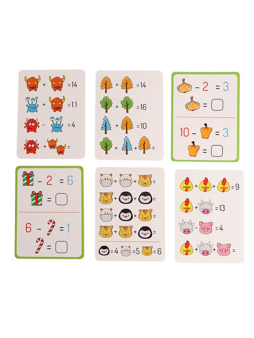 Развивающий набор «Математические ребусы», 80 заданий, 7+