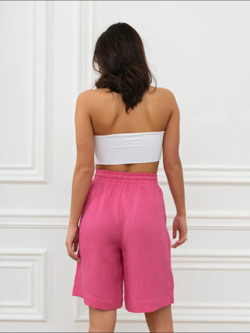 Шорты женские Лён-2 Светло-голубой - Modamica фото 35