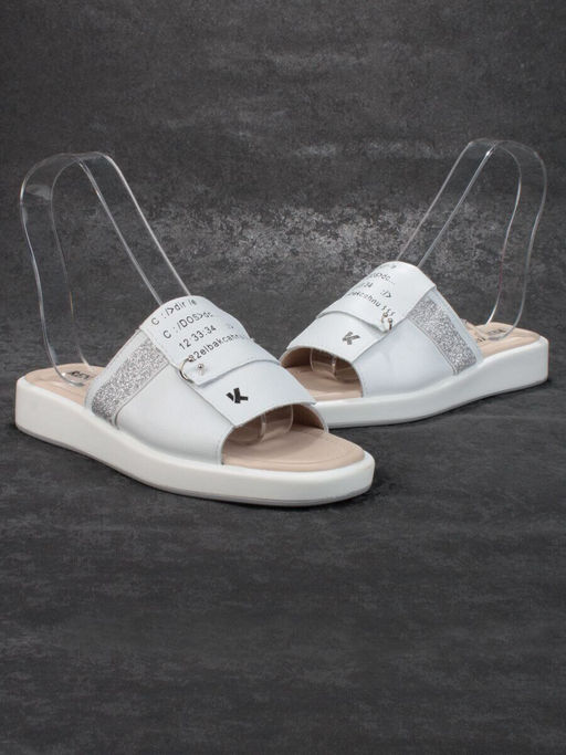 08-PED122-1 WHITE Босоножки женские (натуральная кожа)