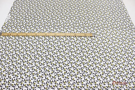 Теплый хлопок Ягода на веточке цв.белый, СОРТ2, ш.1.46м, хлопок-100%, 160гр/м.кв - Купава фото 6