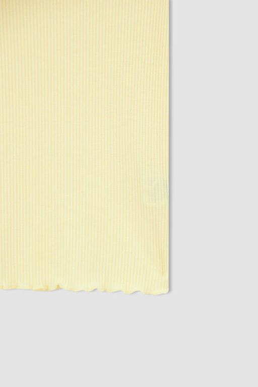 Базовая футболка с коротким рукавом приталенного кроя и круглым вырезом - Defacto фото 7