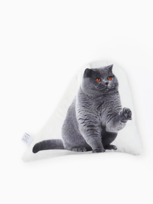 Подушка Этель British cat, 40?33 см, 100% п/э, велюр  фото 4