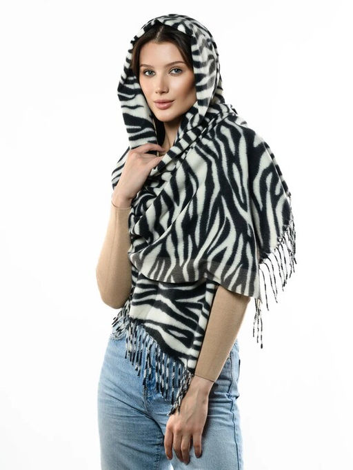 Яркий палантин с анималистичным принтом - Pretty mania фото 6