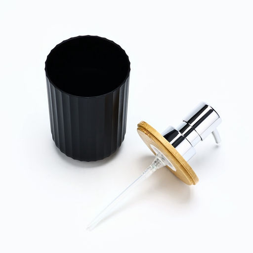 Дозатор для жидкого мыла, черный, 350 мл