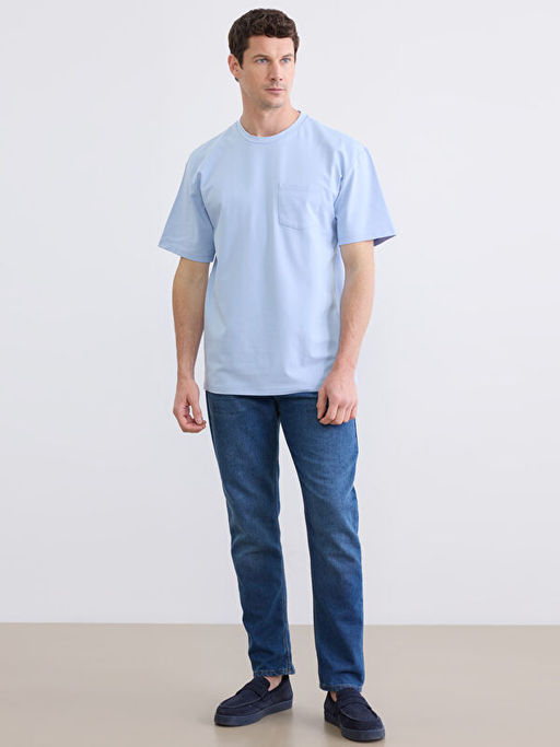 Bisiklet Yaka Cepli Erkek Ti??rt