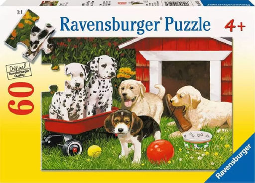 Ravensburger. Пазл карт. 60 арт.09526 "Всёлые щенки"