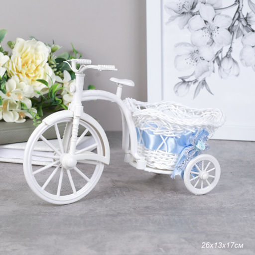 Корзина декоративная Велосипед 26х19 см / B1059 /уп 200/ - ГалеонТрейд фото 4