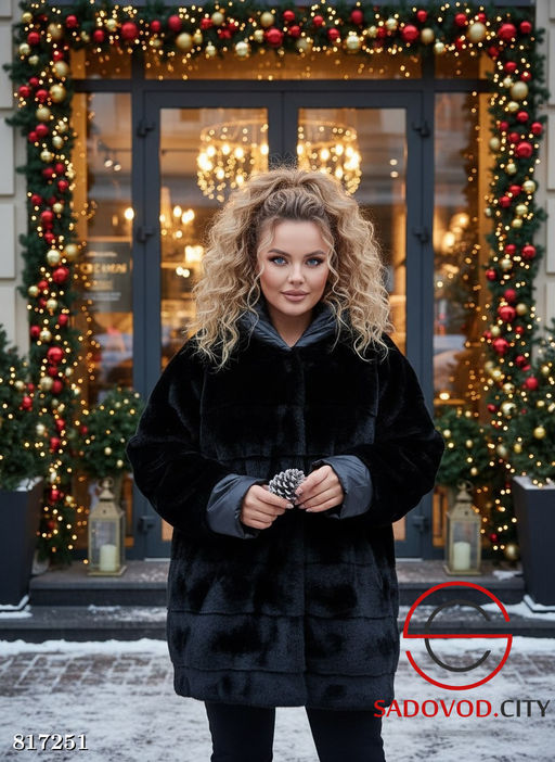 Шуба женская из искусственного меха