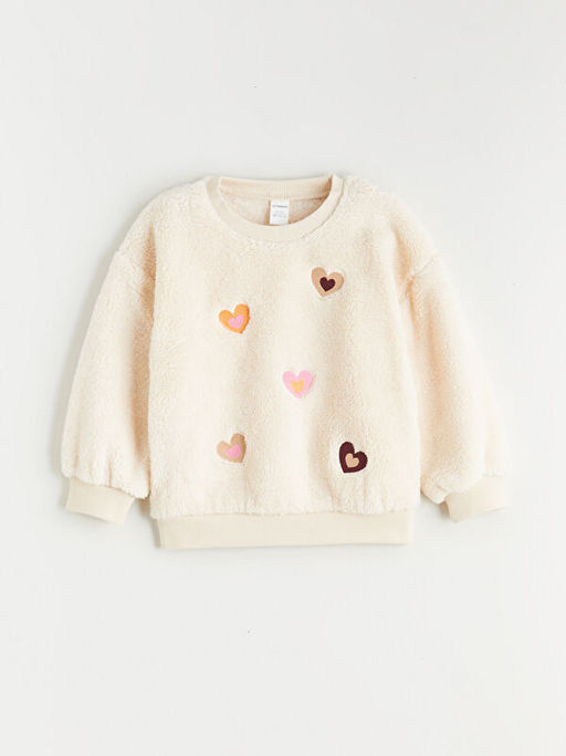 Bisiklet Yaka K?z ?ocuk Sweatshirt ve Tayt Pantolon 2li