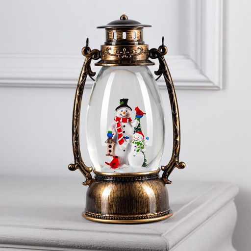 Светодиодная фигура «Два снеговика» 14×23.5×11 см, пластик, батарейки ААх3 (не в комплекте), USB, свечение тёплое белое