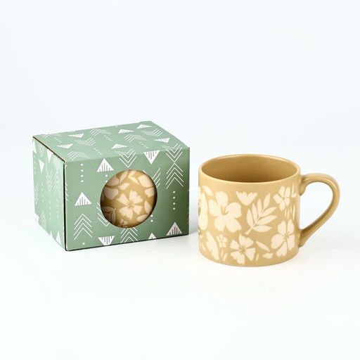 Кружка чайная керамическая «Флори», 320 мл, ручная работа