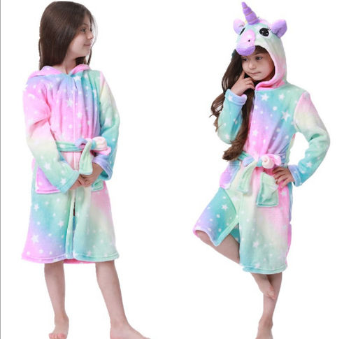 Халатик Волшебный фиолетовый Единорог (детский) - Кигуруми фото 8