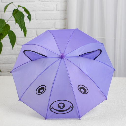 Зонт детский механический Животные, r=25см, с ушками, цвет МИКС - Simaland фото 5