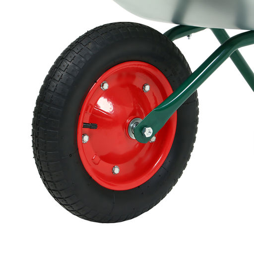 Тачка садовая, одноколёсная: груз/п 120 кг, объём 65 л, Greengo